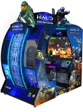 Halo Fireteam Raven Video Arcade Game - Enviromental Cabinet | From Raw Thrills