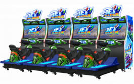 Jet Blaster 4 Player Video Arcade Water Racing Game From Sega